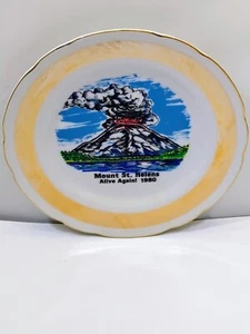 Vintage Mt. St. Helens Volcano Plate 1980s 7" - Bild 1 von 4