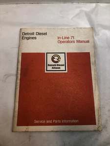 GM Diesel V-71 Motoren Betriebsanleitung 1973 - Bild 1 von 6