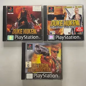 Duke Nukem 1, Time to Kill, Land of the Babes Bundle Sony Playstation 1 PS1 PAL - Picture 1 of 7