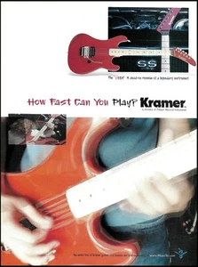 Guitarra Eléctrica Kramer 1984 Reedición 2003 Anuncio Original 8 x 11 Publicidad Impresión - Imagen 1 de 3