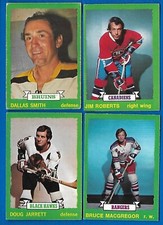 1973-74 OPC O PEE CHEE NHL HOCKEY CARD LIGHT WHITE BEIGE BACK 133-264 SEE LIST