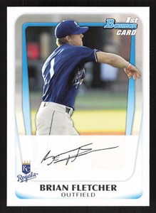 2011 Bowman Prospects  Brian Fletcher #BP103 Kansas City Royals