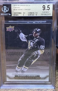 2015-16 Upper Deck UD Canvas Sidney Crosby #C68 BGS 9,5 - Imagen 1 de 2