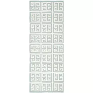 Safavieh Blue/ Ivory Flat weave Wool Runner 2' 6 x 9' - Picture 1 of 1