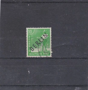BERLIN 1947 SURCHARGE NOIRE YT 4 OBLITERE - Imagen 1 de 1