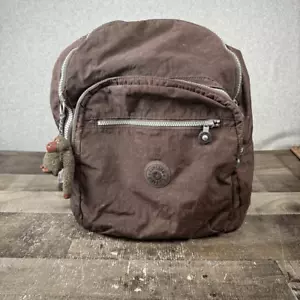 Kipling Damen Rucksack mit 3 Reißverschlussfächern braun mit Danny Monkey Schlüsselanhänger - Bild 1 von 15