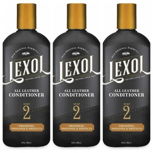 Lot of 3 Lexol Leather Step 2 Conditioner 16.9 oz liquid- Original Conditionin. - Picture 1 of 7