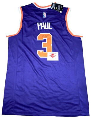 克里斯·保罗 #3 签名凤凰太阳队耐克 Swingman 球衣 PAAS 正品证书 — 第 1/4 张图片