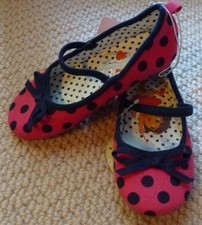 NWT Dora The Explorer Licensed Polka Dot Ballet Flats Shoes Size 10 