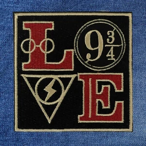 1pc Love Potter magic Platform hogwarts Embroidered Patch Iron On sewing #2405 - Picture 1 of 2