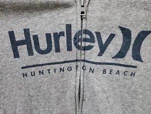 Felpa con cappuccio Hurley cerniera intera XL bambino grigio grigio cotone - Foto 1 di 6