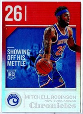 Mitchell Robinson 2018-19 Chronicles Red Prizm /149 Rookie Knicks RC