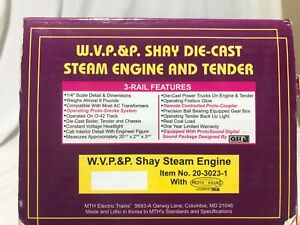 O Scale MTH W.V.P.& P. Shay Steam Engine RD#12 20-3023-1