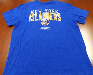 NEW CCM NHL NEW YORK ISLANDERS BLUE T-SHIRT SIZE 2XL - Picture 1 of 4