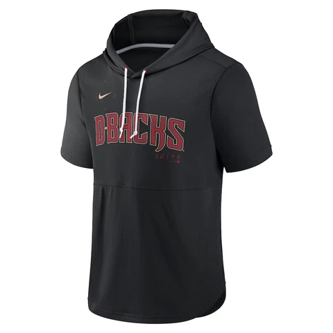 Arizona Diamondbacks Nike Springer Short Sleeve Team Pullover Hoodie Men's MLB Cover