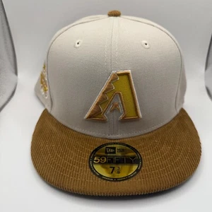 New Era 59Fifty Arizona Diamondbacks2001World Series brown/Tan Fitted Hat 7 3/8 - Picture 1 of 7