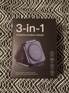 3 In 1 Charger, Wireless Charger, Smart Phone, Earphone, Smart Watch, Magnetic - Zdjęcie 1 z 3