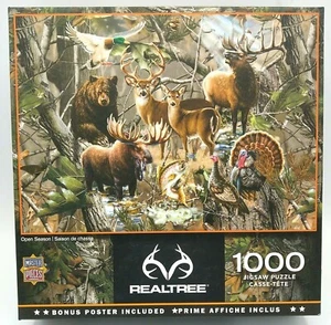 RealTree Open Season 1000 Piece Jigsaw Puzzle Bonus Poster - Picture 1 of 5