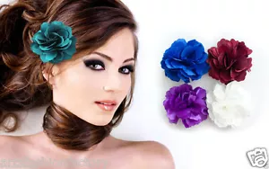 4-Piece Flowers Headband/Hair Clip Woman Flowers Brooch Hair Clip - Picture 1 of 6