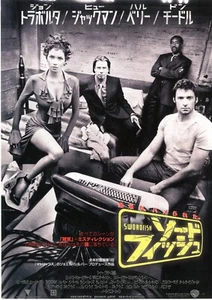 SWORDFISH - John Travolta Original Japanese Mini Poster Chirashi - Picture 1 of 3