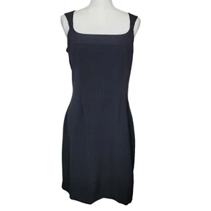 Boston Proper Sz 10 Little Black Dress Sleeveless Knee Length Professional VGC - Picture 1 of 7