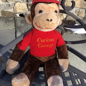 JUMBO Vintage Knickerbocker CURIOUS GEORGE 24 Zoll AFFE Stofftier Plüschtier - EUC! - Bild 1 von 10