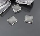 10pcs Square Clear Transparent Domed Magnifying Glass Cabochon Cover 25mm #22647