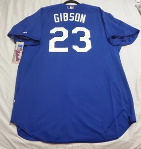 AUTHENTIC 48 XL, LOS ANGELES DODGERS, KIRK GIBSON Cool Base BP Jersey - Picture 1 of 3
