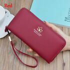 Zip PU Leather Handbags Purse Card Holder Long Wallet Phone Bag