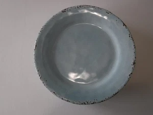 Tommy Bahama Set di 4 piatti insalata in melamina 9" blu chiaro con crepe marroni - Foto 1 di 2