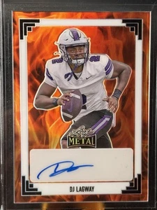 D.J. LAGWAY 1/1 Rookie Auto 2024 Leaf Metal 91 Prismatic Fire Production Proof - Picture 1 of 5
