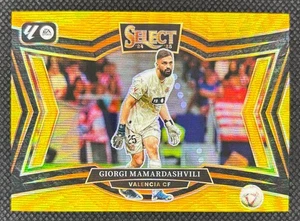 2024 Panini Select La Liga Giorgi Mamardashvili Gold Field Level /10 Valencia CF - Picture 1 of 2