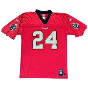 Camiseta de fútbol americano grande roja Tampa Bay Buccaneers NFL #24 Cadillac Williams Reebok - Imagen 1 de 11