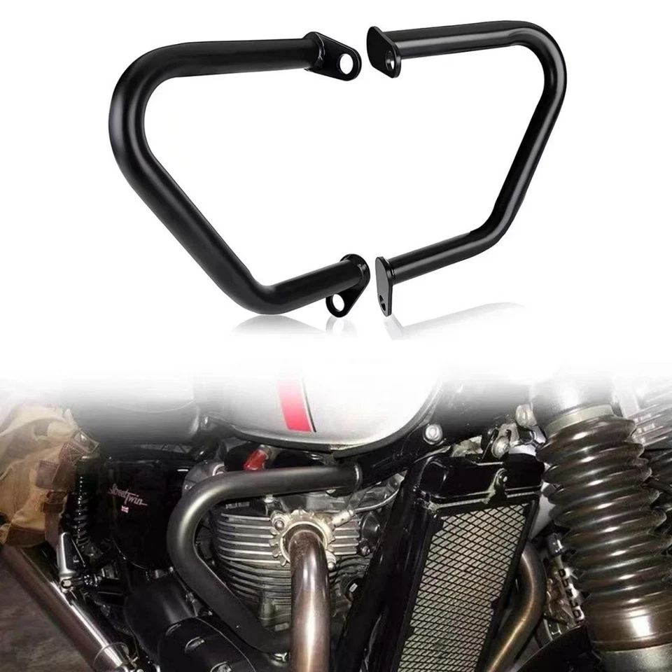 For Triumph Bonneville T100 T120 Bobber Thruxton Crash Bar Engine Frame Guard - Image 1 of 4
