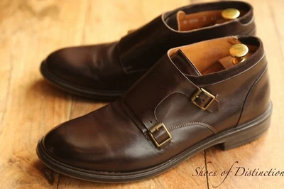 Paul Smith Brown Leather Double Monk Buckle Boots Shoes Men's UK 7 US 8 EU 41 - Image 1 of 4