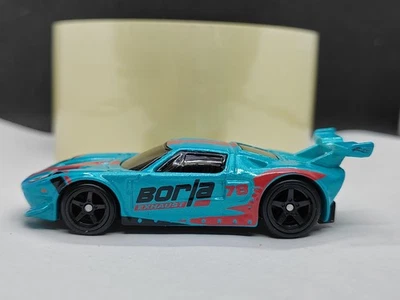 Hot Wheels 2025 Prototype Factory Test Run Color Teal-Ford GT LM-Rubber Tires - Image 1 of 4