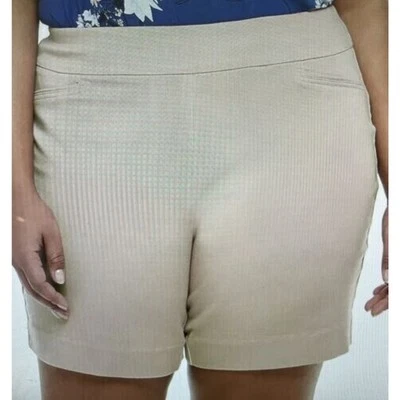 Pantalones Cortos Mujer Talla 26W Croft & Barrow Elastizados Sin Esfuerzo TAN CAQUI Plus NUEVO Foto 1 de 4