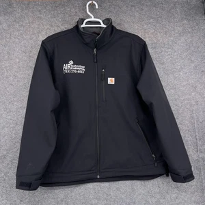 Carhartt Jacket Mens 2XL Black Crowley Softshell Full Zip Workwear Outdoors - Picture 1 of 12
