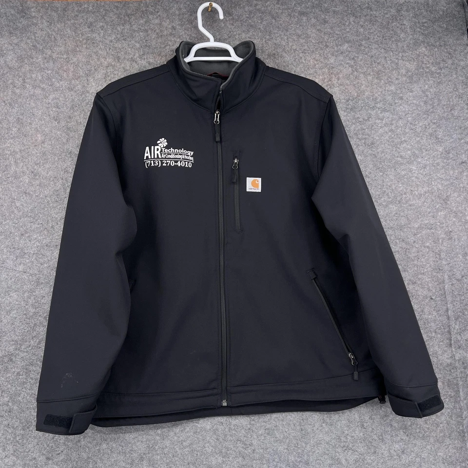 Carhartt Jacket Mens 2XL Black Crowley Softshell Full Zip Workwear Outdoors - Image 1 of 4