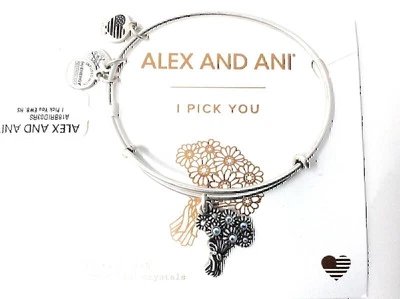 Alex And Ani I Pick You Armreif Armband Rafaelian Silber Neu Mit Tag Kiste Karte - Bild 1 von 4