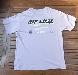 Rip Curl - Camiseta Horizon para hombre (mediana), peso pesado manga corta, púrpura claro - Imagen 1 de 12