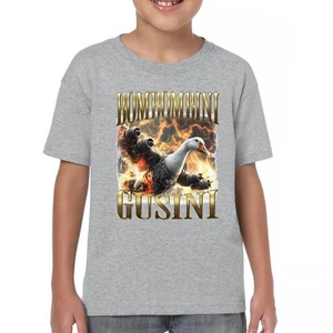 Bombombini Gusini Youth T-shirt Fun Italian Brainrot Gen Z Alpha Meme Kids - Picture 1 of 50