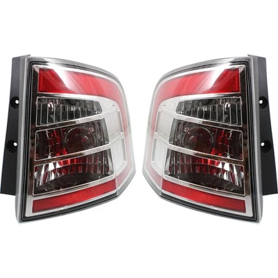 Halogen Tail Light Set For 2007-2010 Ford Edge Clear/Red Lens w/ Bulbs 2Pcs - Image 1 of 4