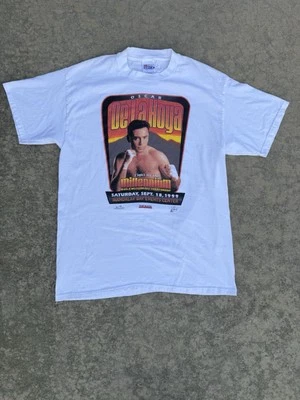 Camiseta de boxeo Oscar De La Hoya 1999 “Pelea del Milenio” Foto 1 de 3