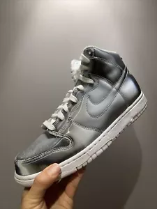 CLOT x Nike Dunk High Metallic Silver Flux Dunk UK6.5 US7.5 EU40.5 - Picture 1 of 10