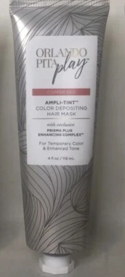 Orlando Pita Play COPPER RED Ampli-Tint Color Depositing Hair Mask 4oz ea. - Image 1 of 4