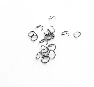 Anillos de división única de 7 mm 316 L eslabones de salto acero quirúrgico... VENDEDOR DEL REINO UNIDO - Imagen 1 de 2