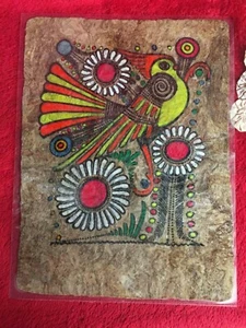 3 Pcs Orig Art Bright Mythological Creatures Veneer Laminated Aboriginal Style - Picture 1 of 5