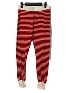 American Eagle PJ Pants Women Medium Red Striped Holiday Pajama Bottom Stretch - Picture 1 of 8