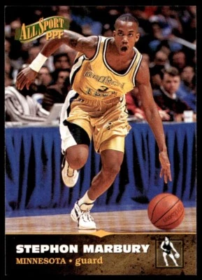 1996-97 Score Board Rookies Stephon Marbury G11 Georgia Tech Yellow Jackets #9 - Image 1 of 2